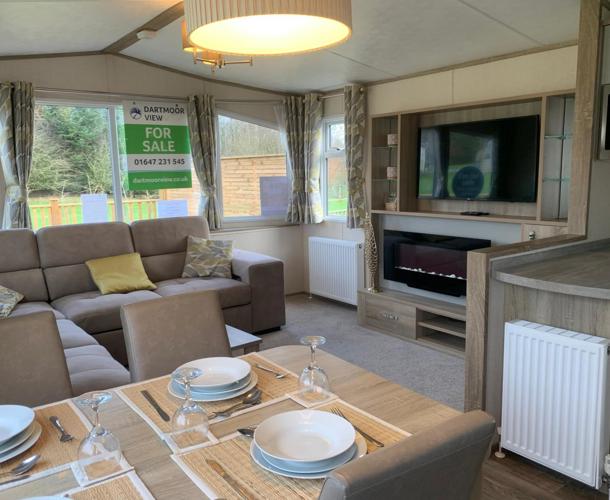 Carnaby Oakdale open plan living and lounge at Dartmoor view 