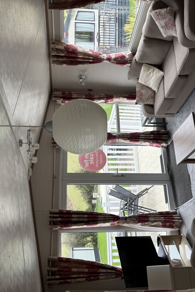 Carnaby Rosedale, patio doors and sofas at Praa Sands