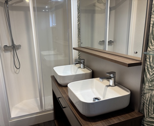 Brokerswood, Carnaby Langham, sink in bathroom