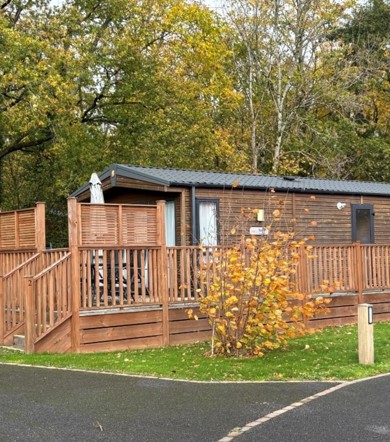 Sunseeker Spirit, exterior at Brokerswood