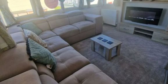 Carnaby Oakdale, corner sofa and window at Crugan