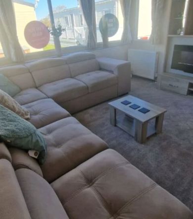 Carnaby Oakdale, corner sofa and window at Crugan