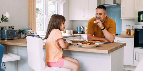 Brokerswood family In Kitchen