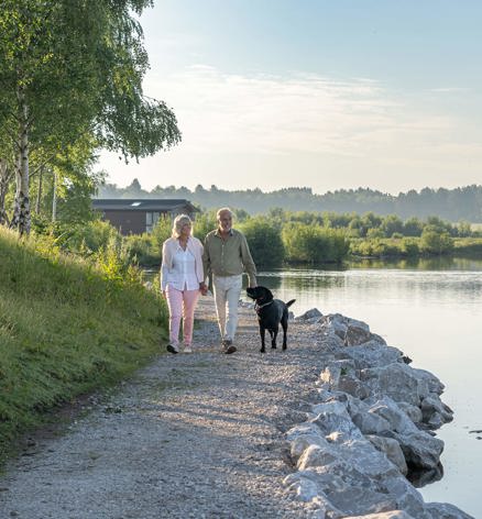 Delamere Couple Walking The Dog