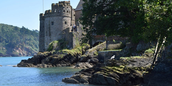 Side shot of Dartmouth Castle