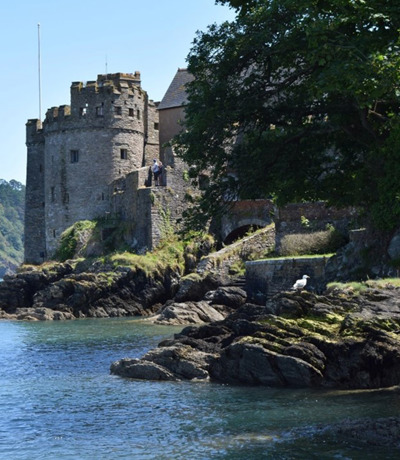 Side shot of Dartmouth Castle