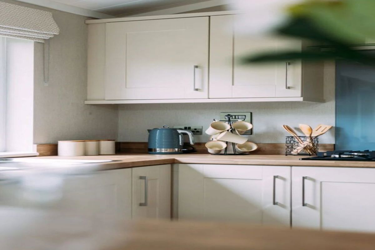 Wessex Contemporary, kitchen cupboards at Brokerswood