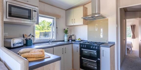 Carnaby Ashdale, kitchen at Praa Sands