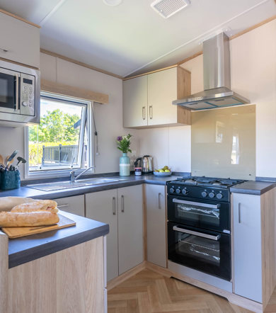 Carnaby Ashdale, kitchen at Praa Sands