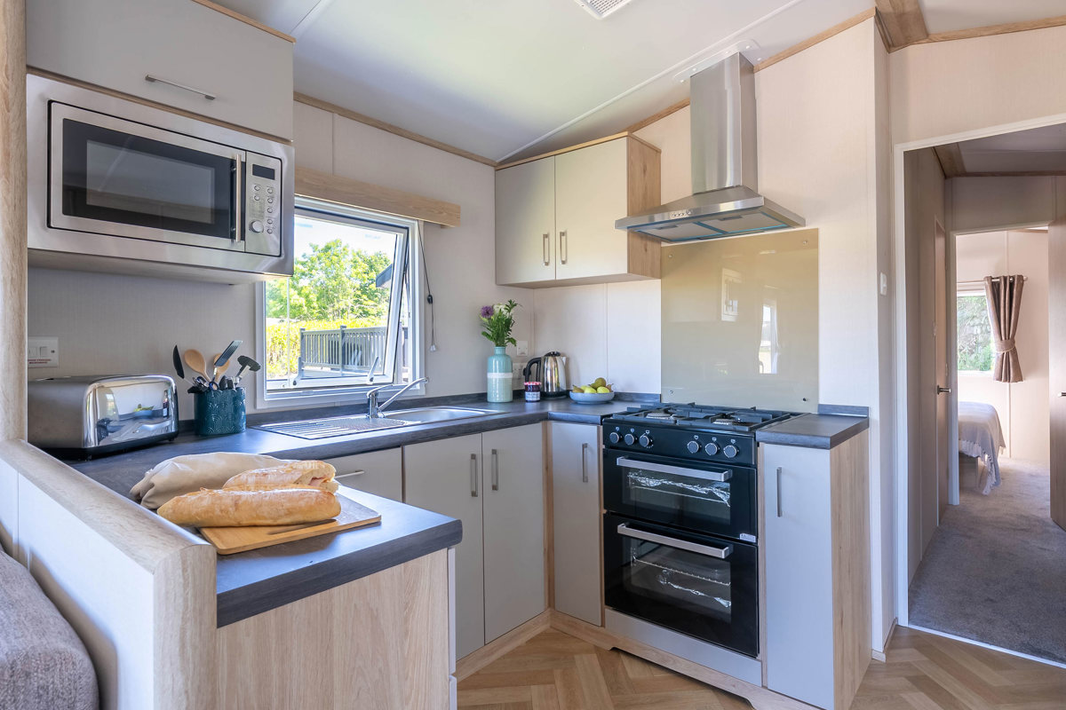 Carnaby Ashdale, kitchen at Praa Sands