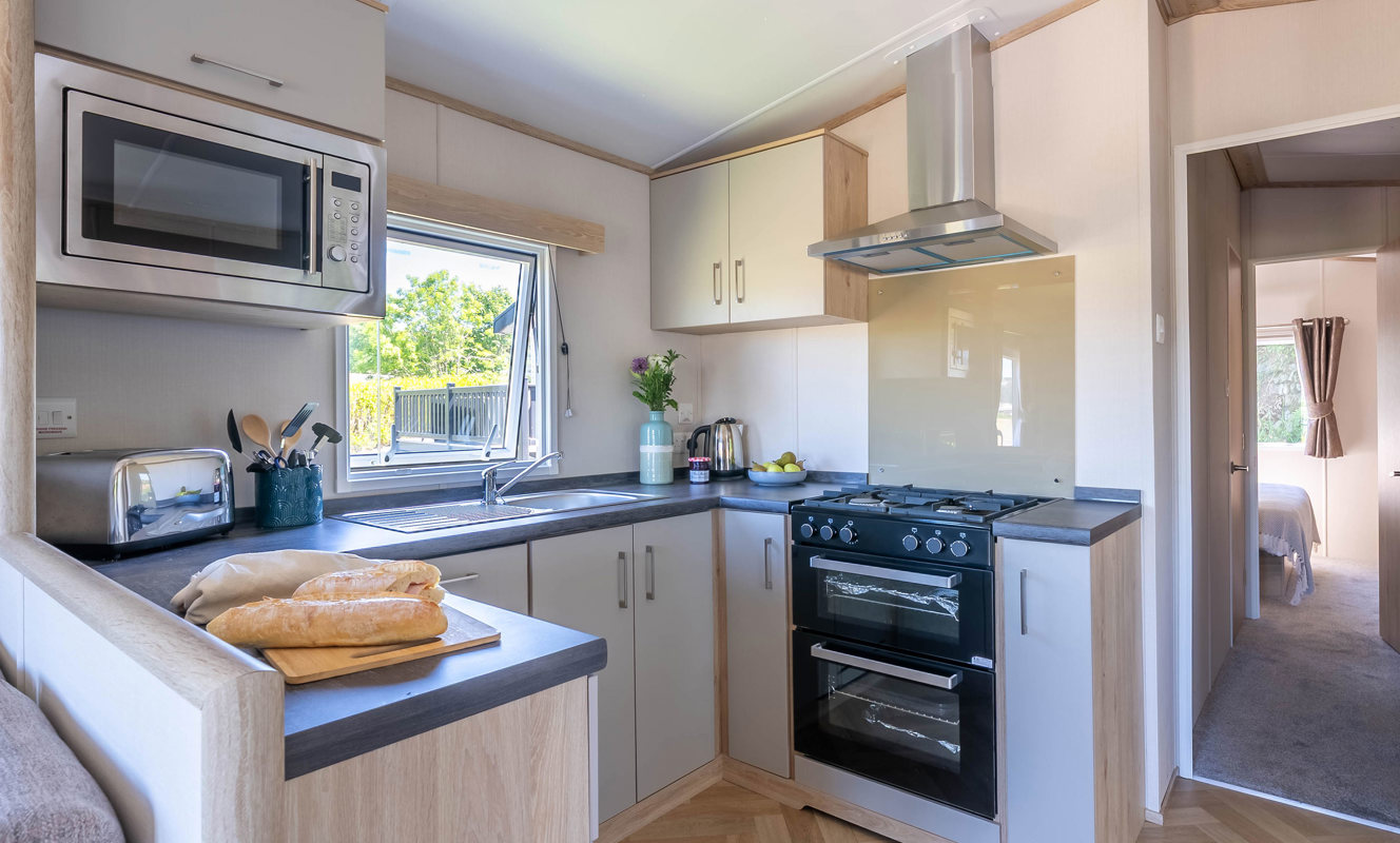 Carnaby Ashdale, kitchen at Praa Sands