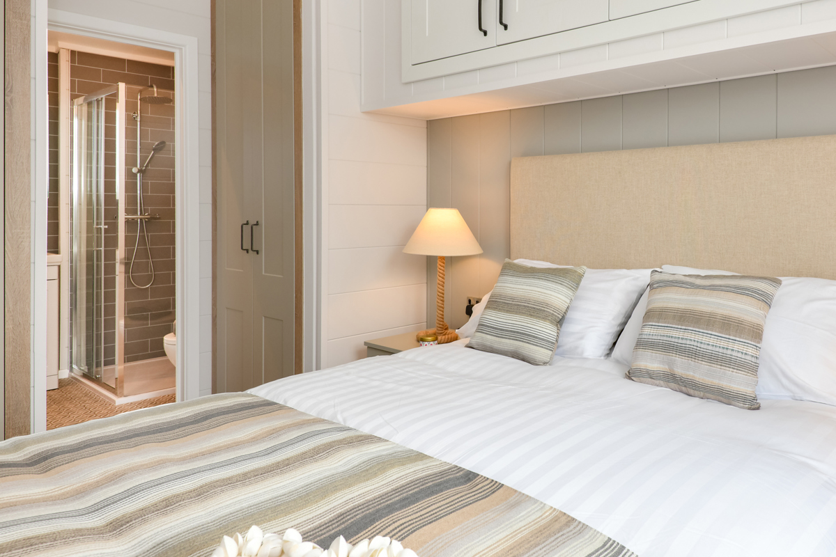 The Warren, Prestige Oyster Catcher, master bedroom into ensuite