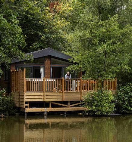 Brokerswood Lady Looking At Lake