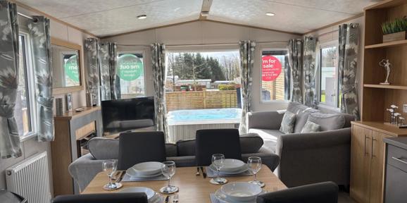 Carnaby Silverdale, open plan living space at Dartmoor View