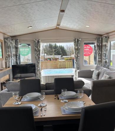 Carnaby Silverdale, open plan living space at Dartmoor View