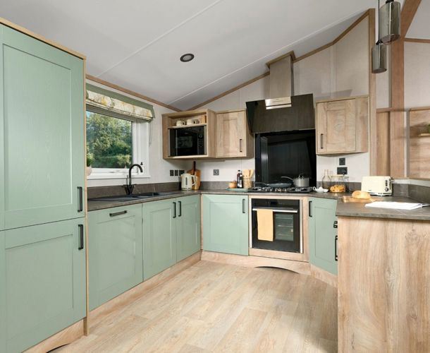 ABI Kielder Exclusive, kitchen area at Brokerswood