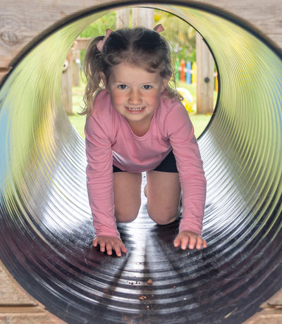 Devon Hills Girl In The Play Park Tunnel