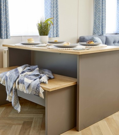 Carnaby Breakaway, dining table at Crugan