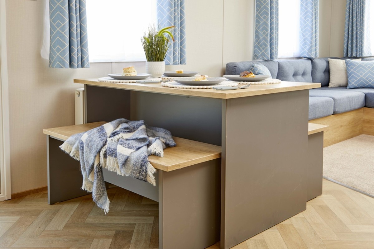 Carnaby Breakaway, dining table at Crugan