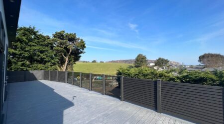 Outside of the Omar Heron, view of the countryside